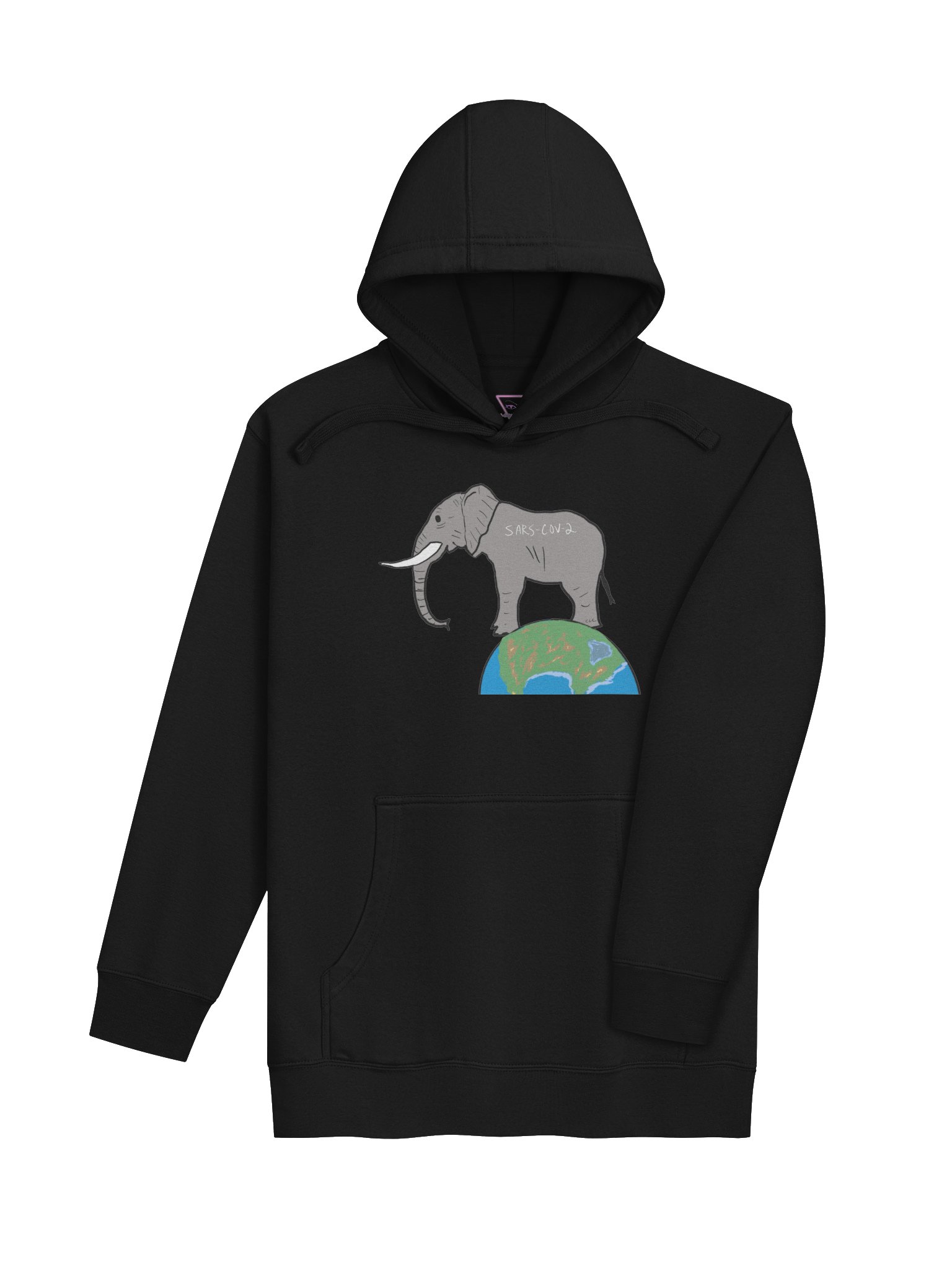 Elephant In The Room hoodie (covid) product image (4)