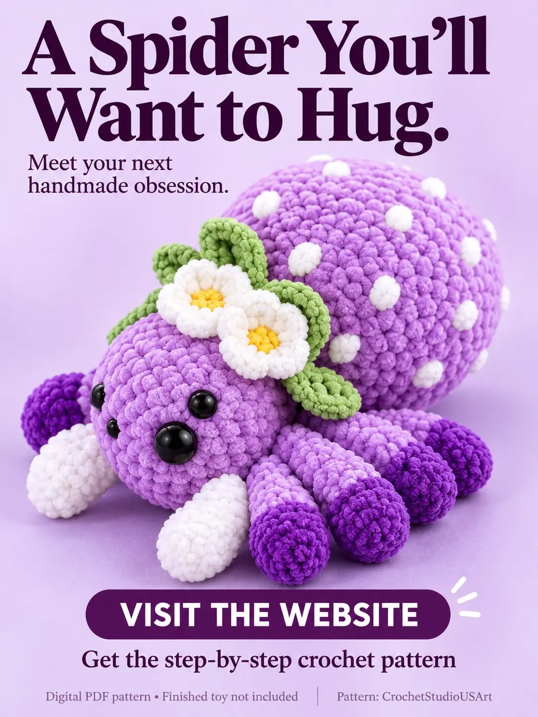 Berry Sweet Spider Crochet Pattern product image (1)