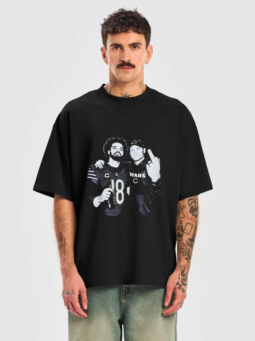 Caleb Williams Ben Johnson Middle Finger Shirt product image (151)