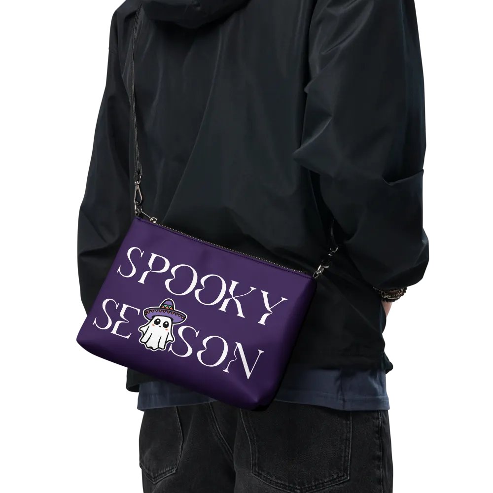 Spooky Season Sombrero Ghost Light Flip-Sided Faux Leather Crossbody Bag product image (11)