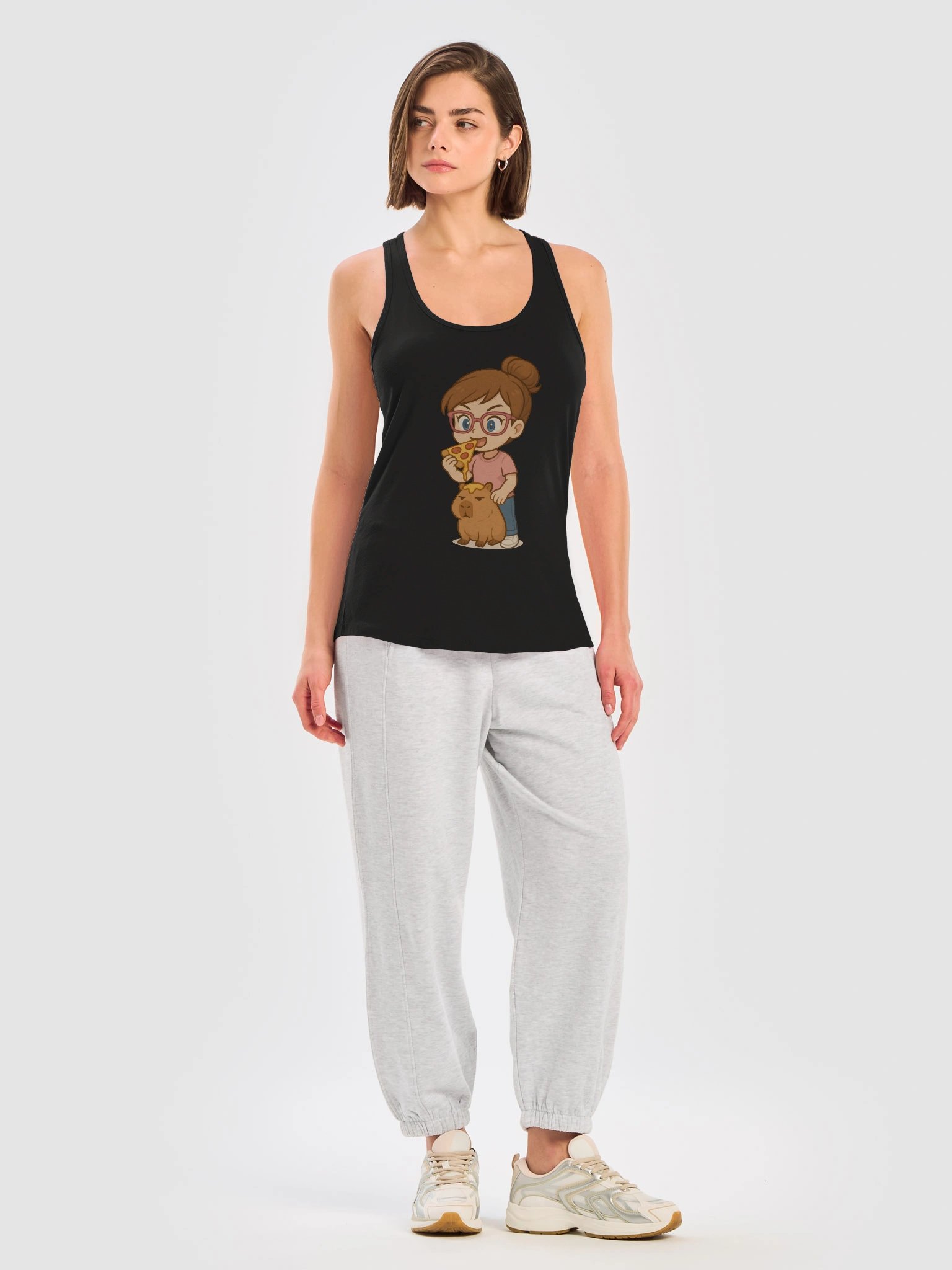 Chibi Pizza Tank Top product image (5)