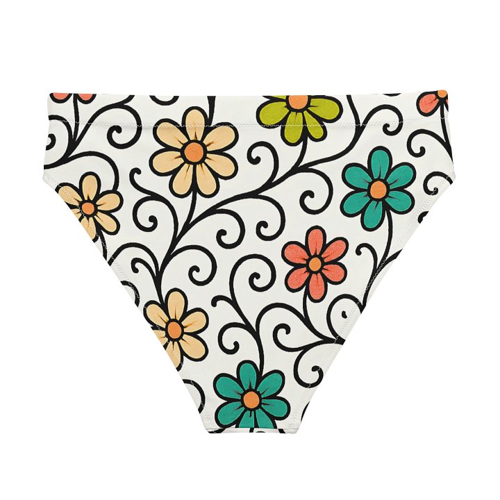 Floral Vine Recycled Bikini Bottoms product image (2)