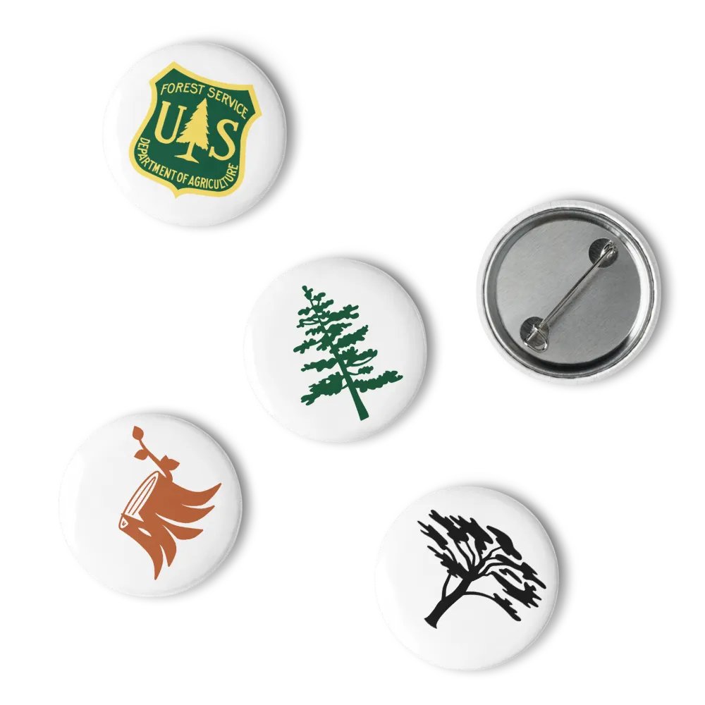 "Forest Service" Emblem Pin Buttons Set product image (2)