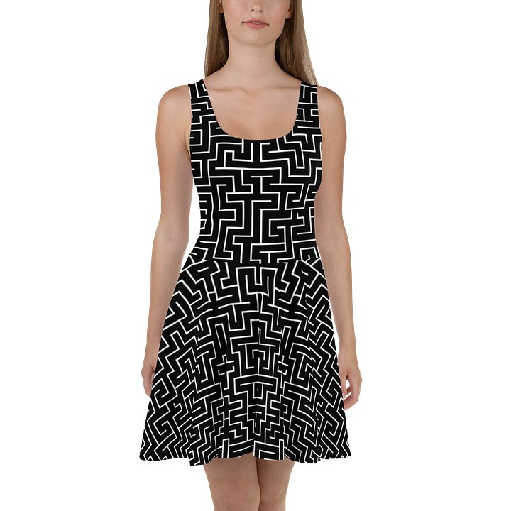 Dark Labyrinth Geometric Dress product image (1)