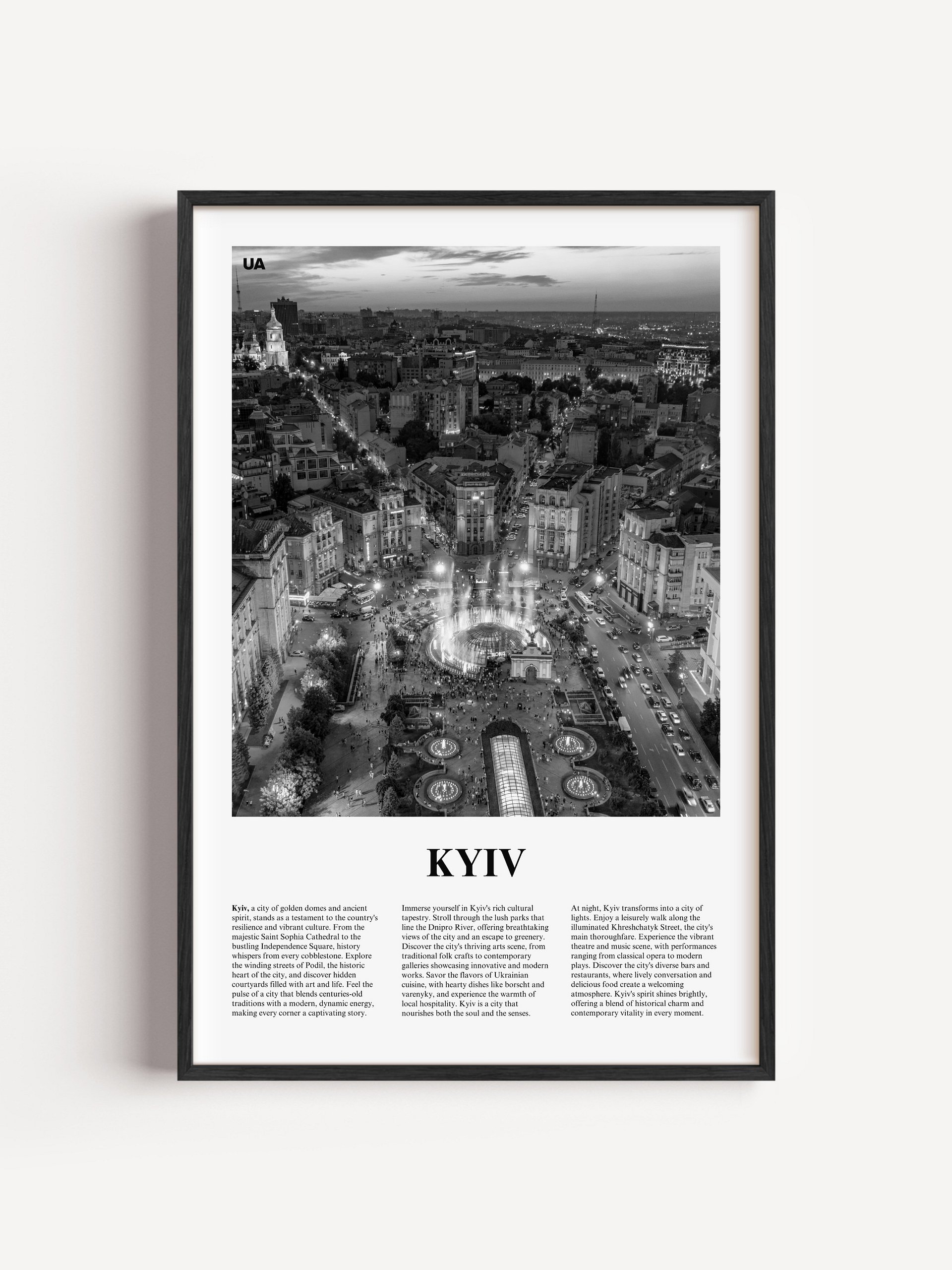 Kyiv 01 Newspaper Poster | Framed product image (20)