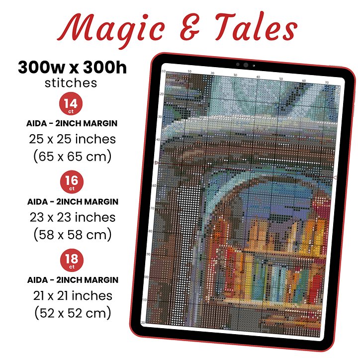 Magic And Tales Book Store Cross Stitch Pattern product image (2)