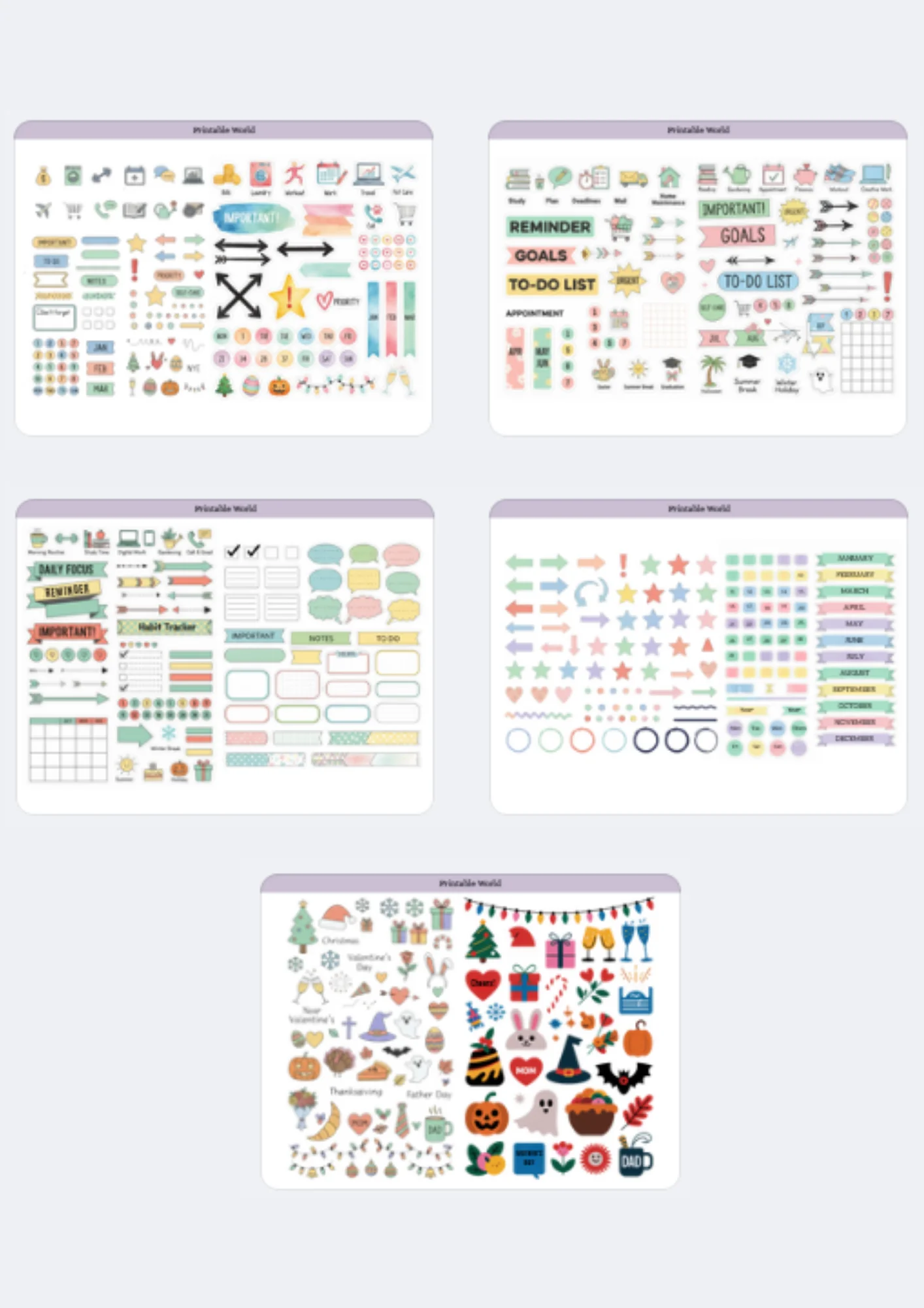 Productivity Sticker Pack product image (2)