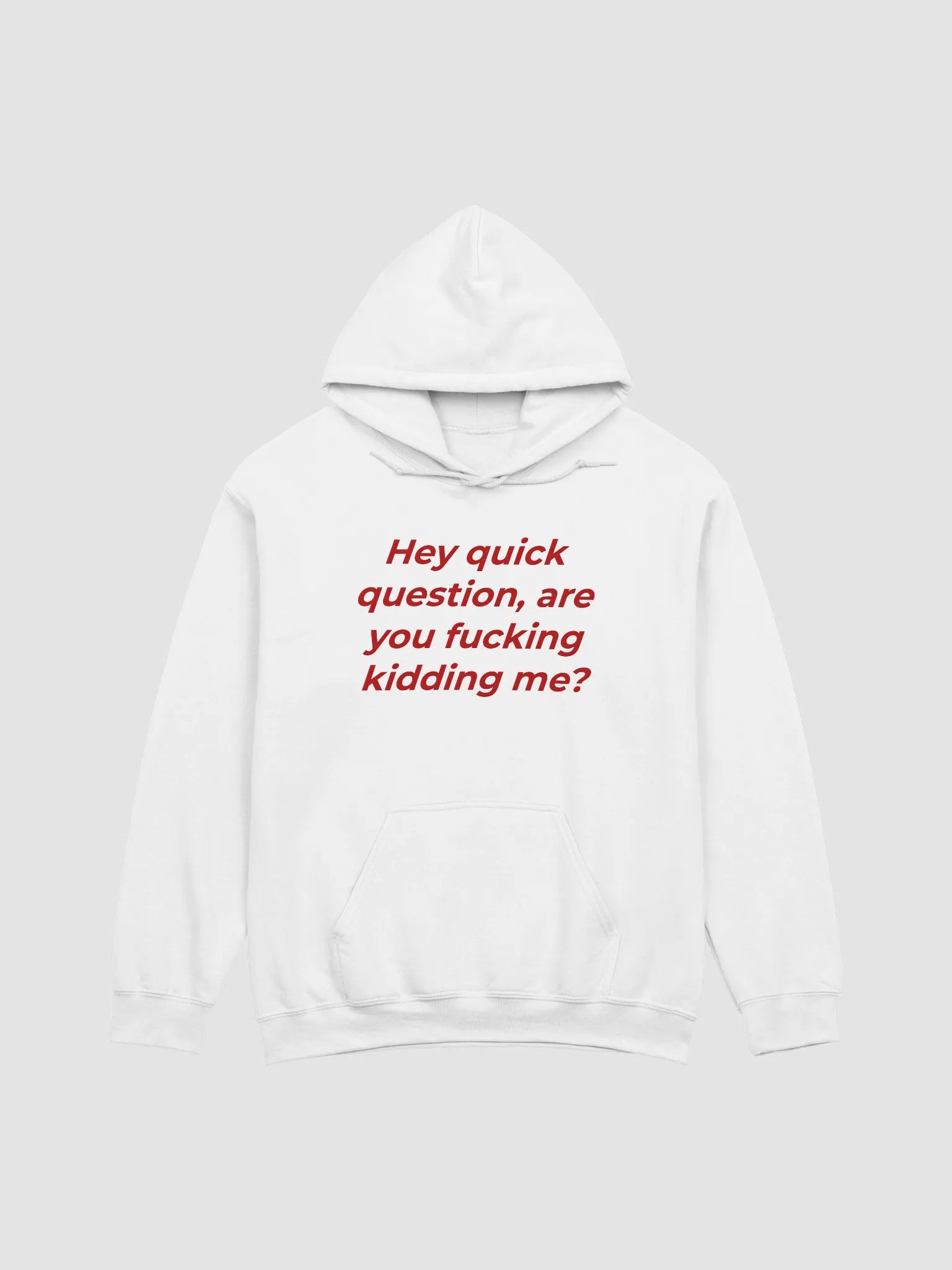 Hey Quick Question, Are You Fucking Kidding Me Hoodie product image (1)