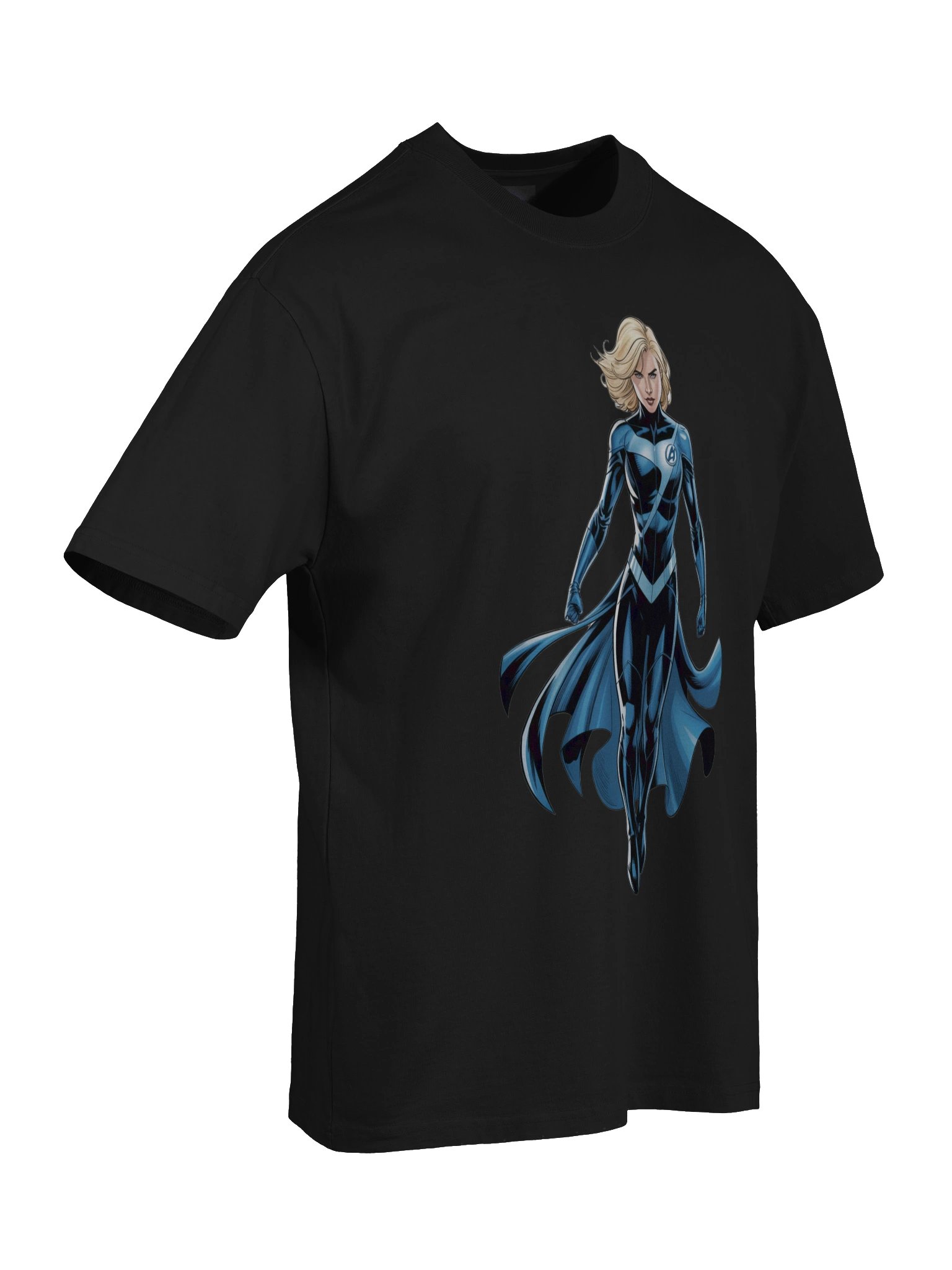 Invisible Woman Cape Whisper Oversized Faded T-Shirt – Spectral Silhouette Sovereign product image (8)
