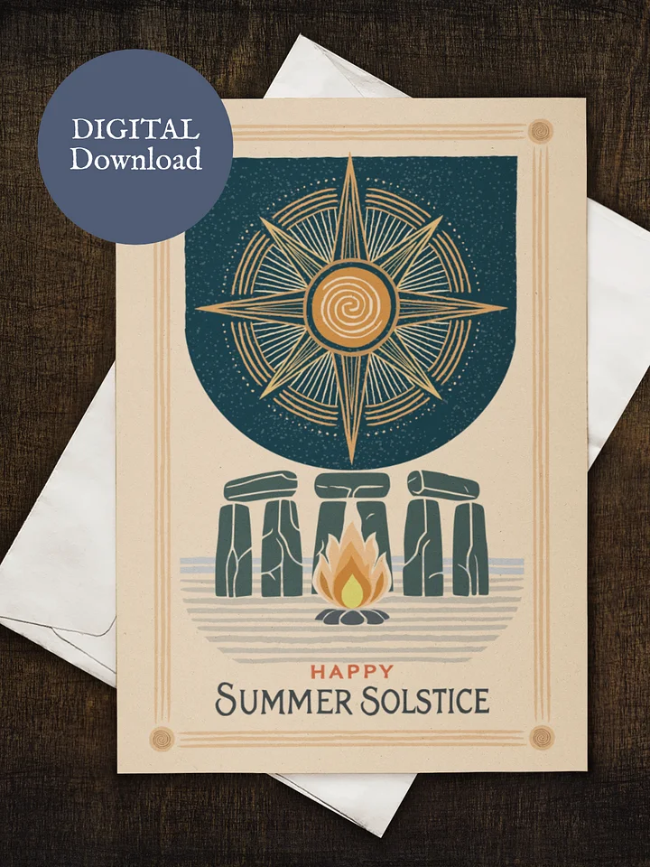 Wiccan Summer Solstice Digital Greeting Card product image (1)