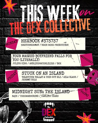 HOLD ONTO YOUR BUTTS! The Halloween season is picking up speed at The Dex Collective! 🎃 

Want to be able to listen to all th...
