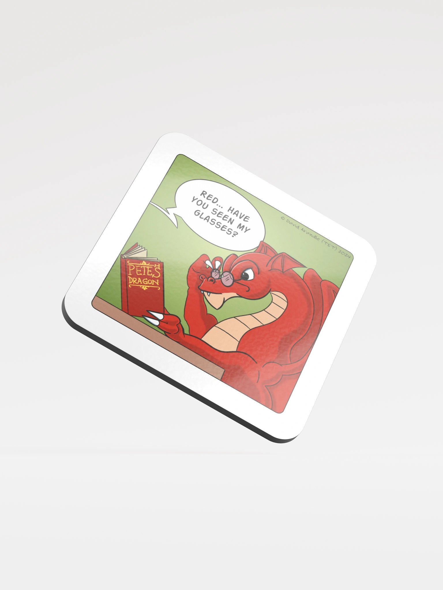 Resident Dragon Seen My Glasses Coaster product image (1)