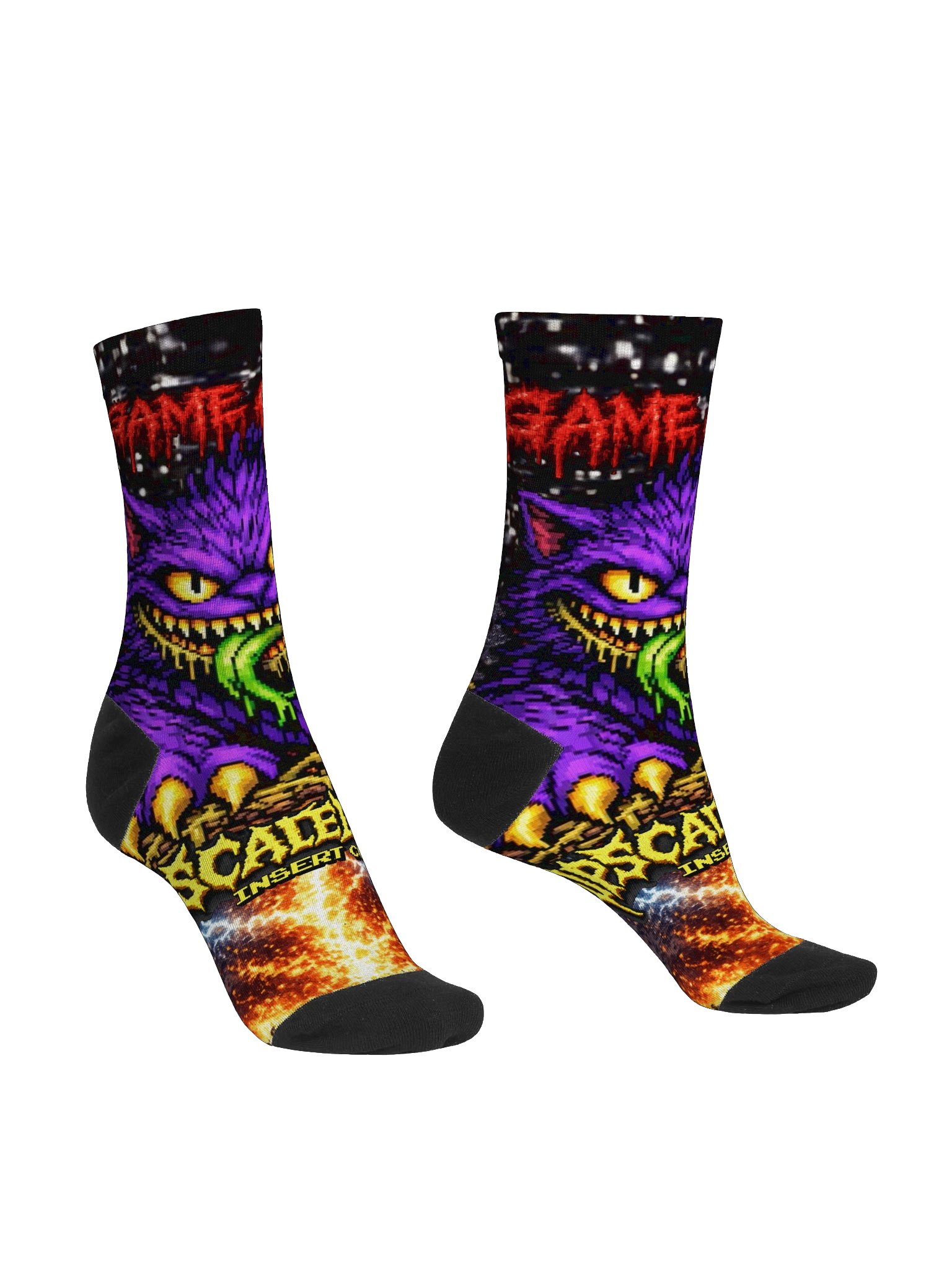 UE - Insert Coin Sublimated Arcade Socks product image (3)