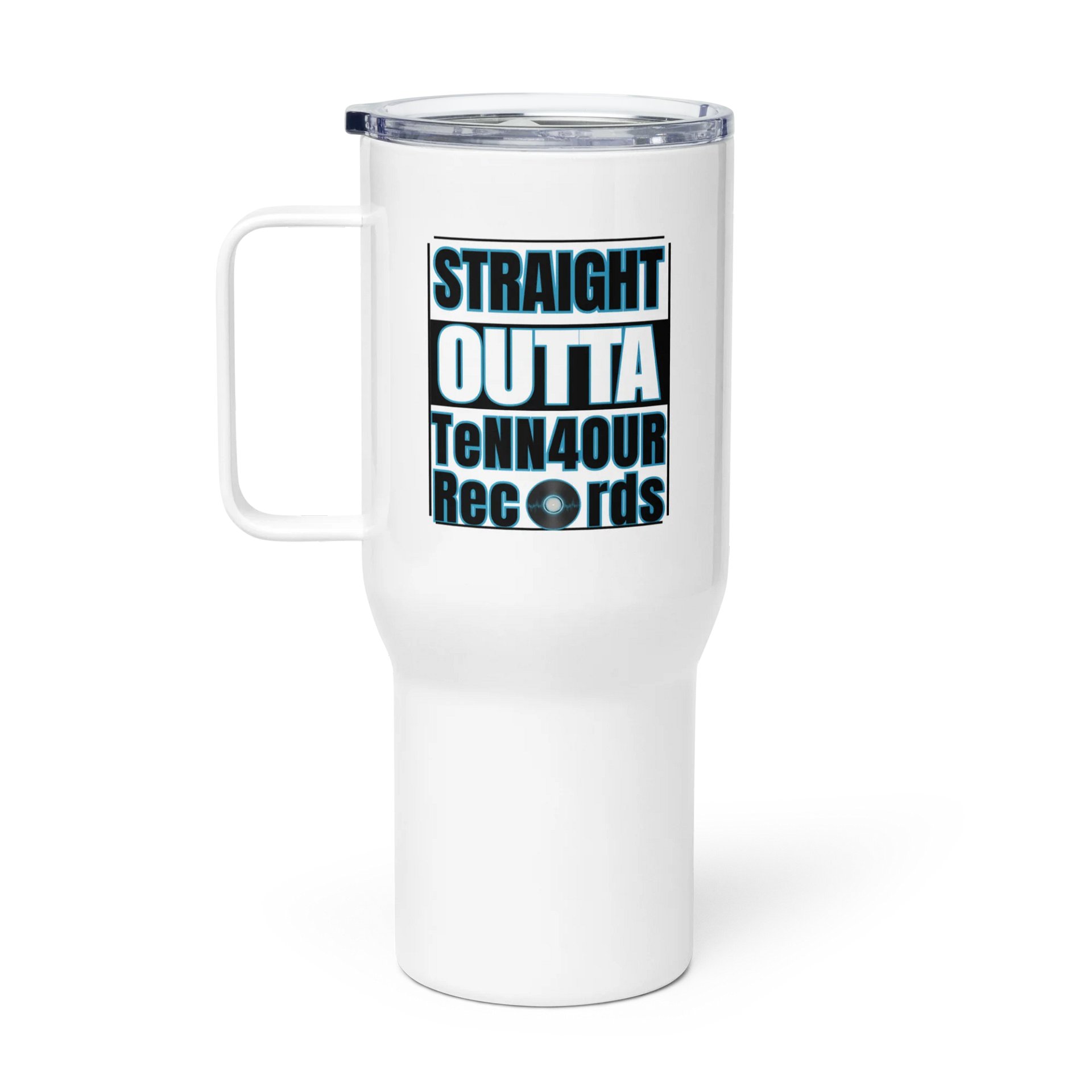 STRAIGHT OUTTA TeNN4OUR Records Travel Mug product image (1)
