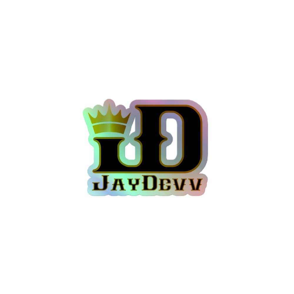 JayDevv Holographic Sticker product image (1)