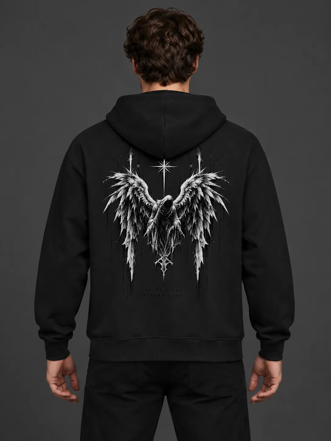 BLAVK NOCTURNE Angel Graphic Hoodie product image (1)