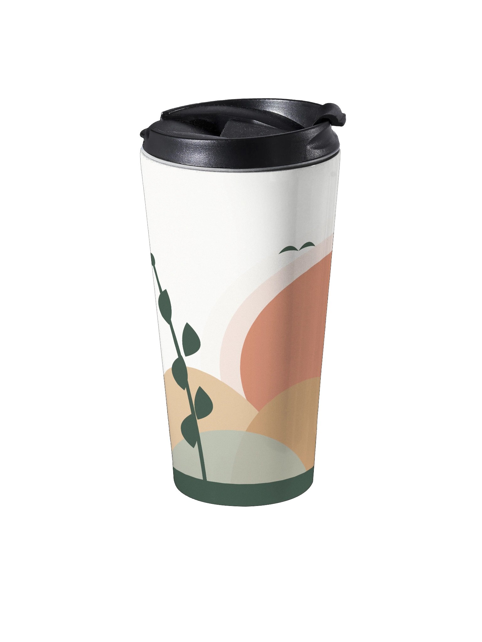 Boho Nature Travel Mug | 15oz Insulated Mug with Lid product image (2)