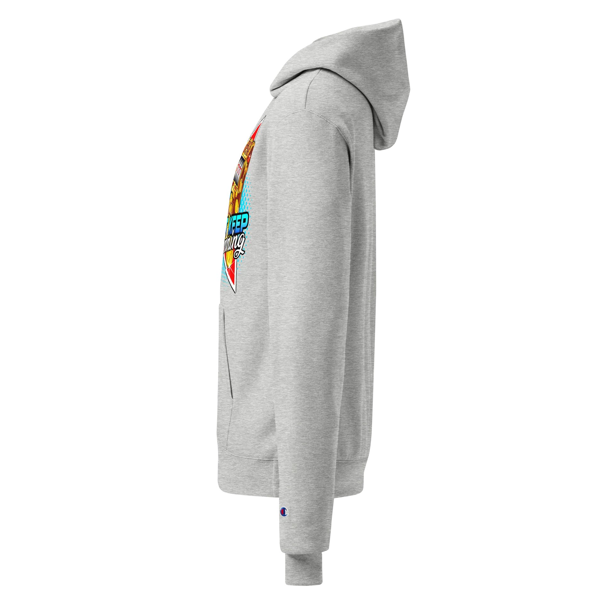 Just Keep Spinning Champion Hoodie (Gray) product image (3)