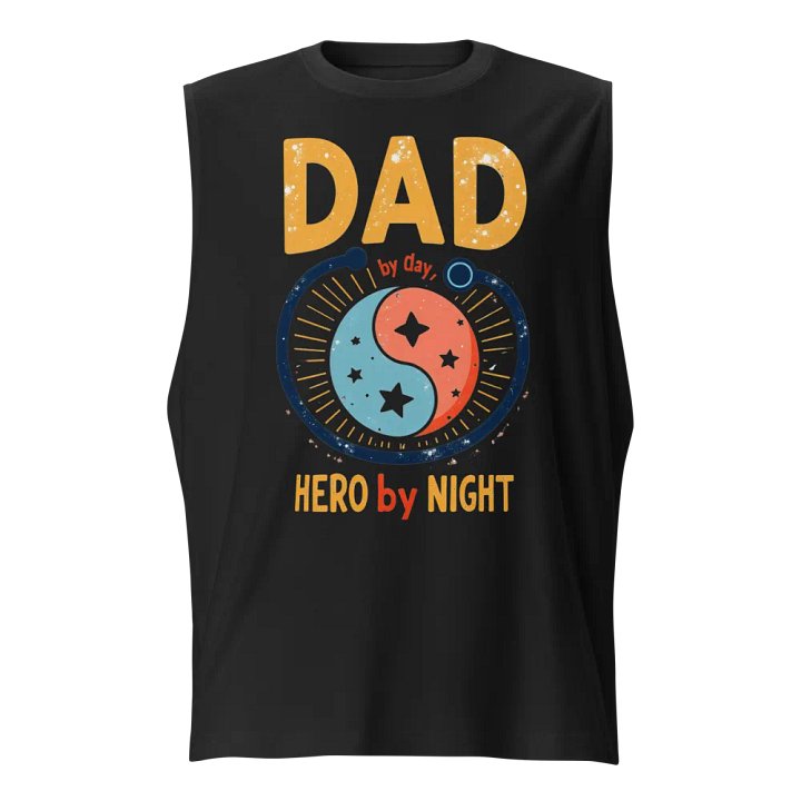 Superhero Dad Yin-Yang Muscle Tank product image (1)