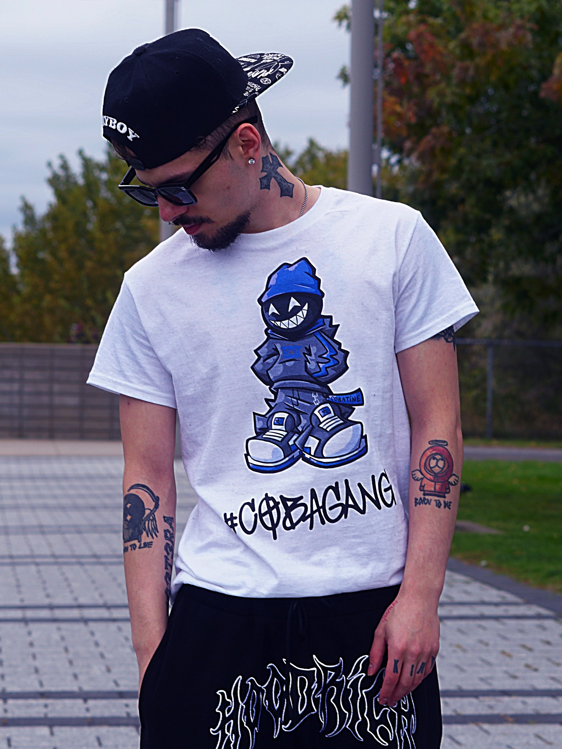 CobaGang G-Tee WHITE product image (1)
