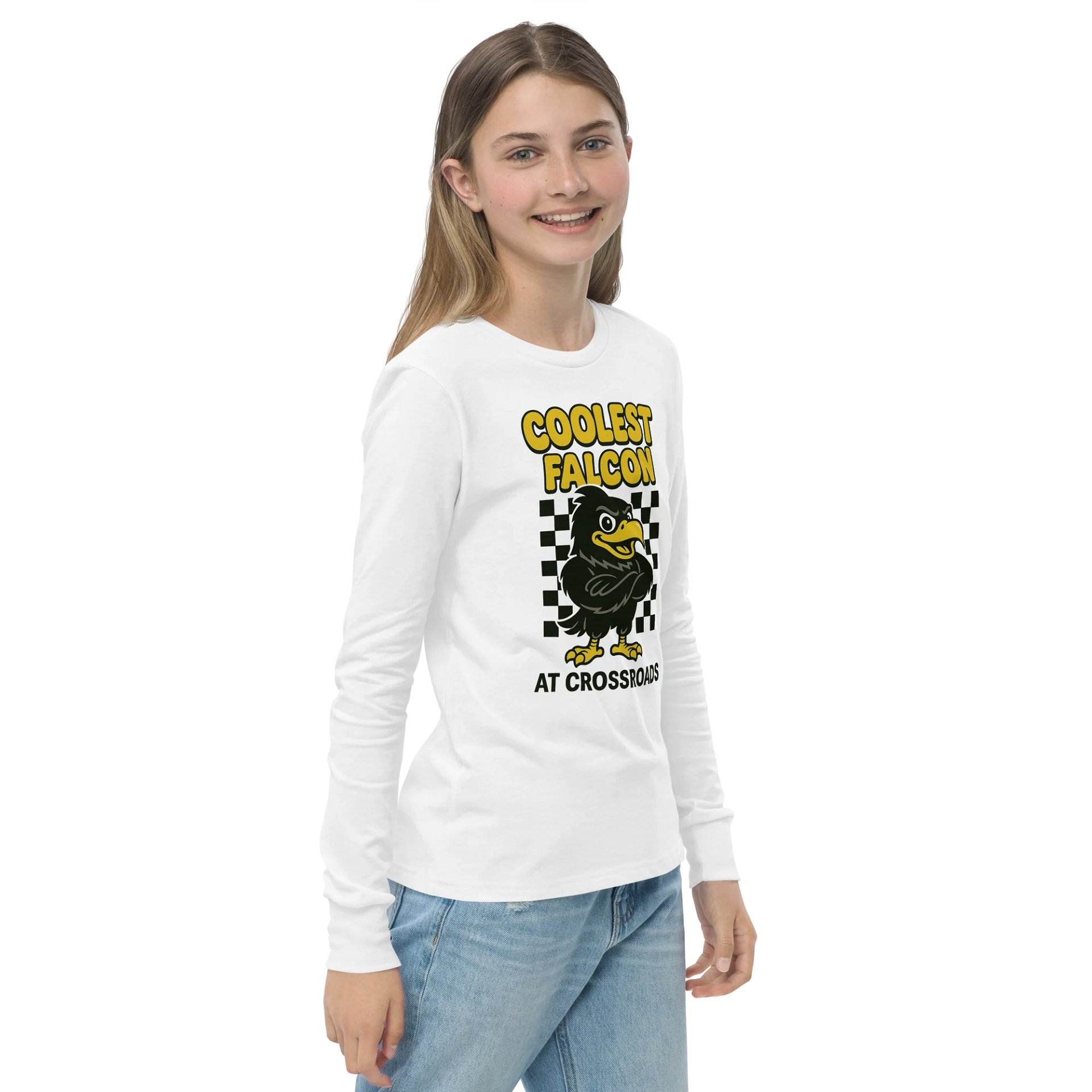Coolest Falcon Youth Long Sleeve T-Shirt product image (4)