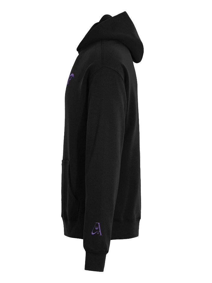 Purple Embroidered Bat Unisex Oversized Hoodie product image (2)