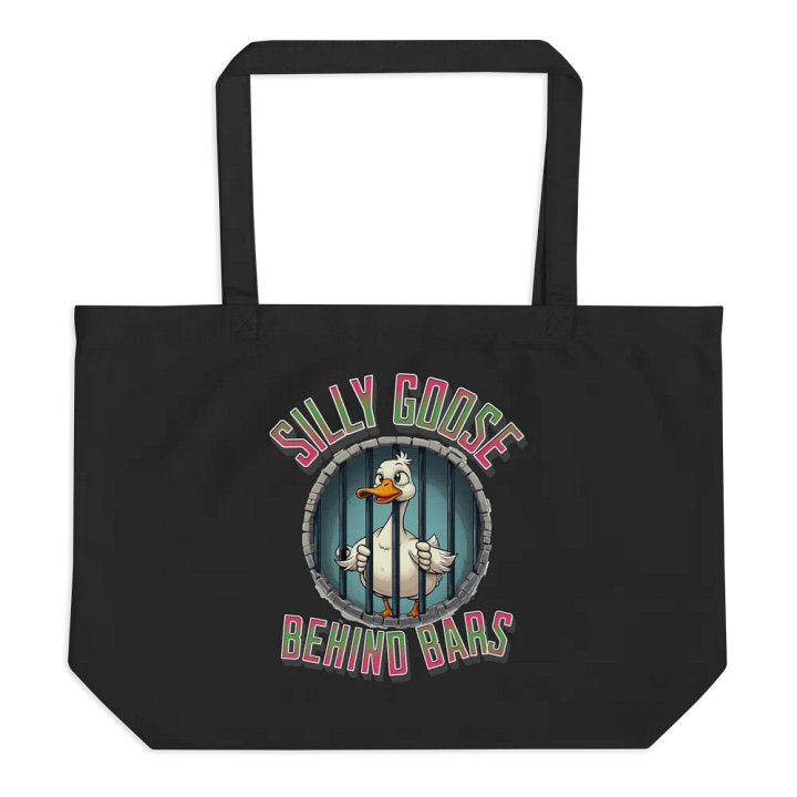 Silly Goose Behind Bars Organic Tote product image (1)