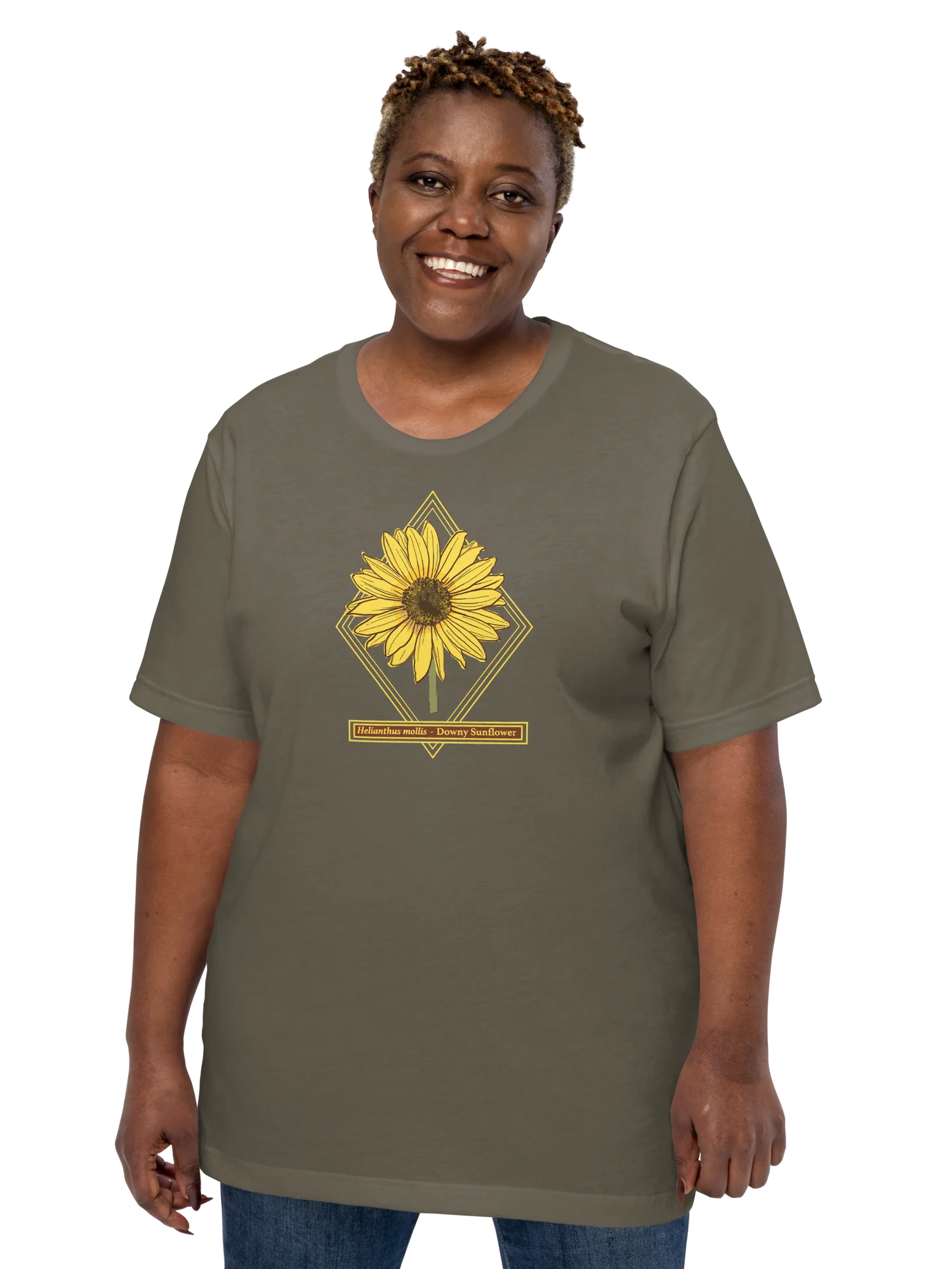 Helianthus Sunflower Unisex Lightweight Supersoft Cotton T-Shirt product image (38)