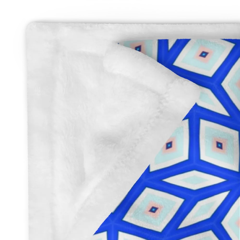 Blue Octagonal Star Throw Blanket product image (12)