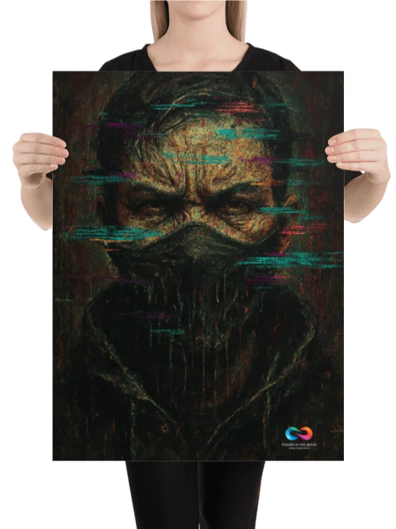 CINEMATIC ART POSTER – DYSTOPIAN GLITCH #004 product image (2)
