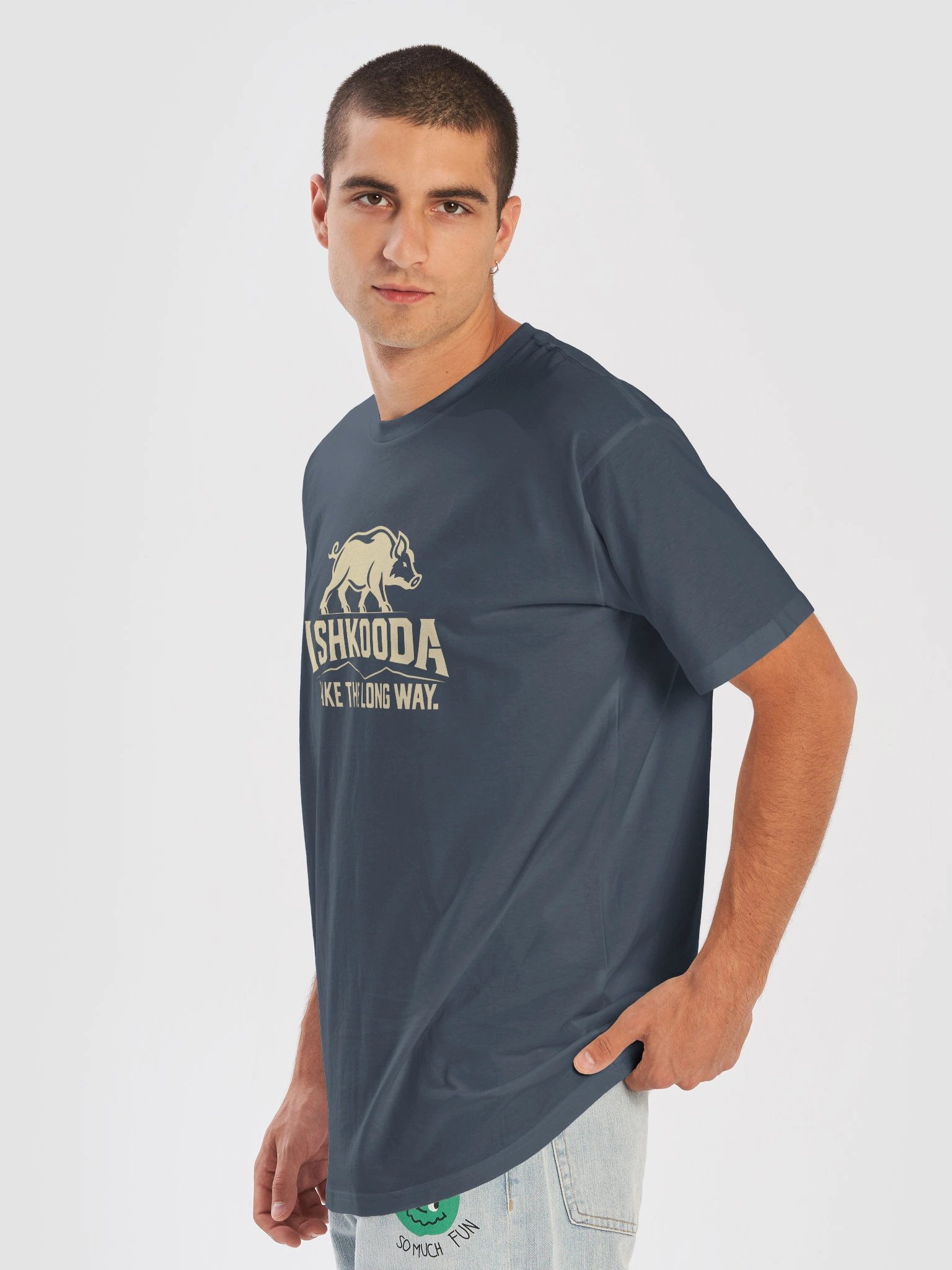ISHKOODA Pig Logo Tee – Take the Long Way product image (7)