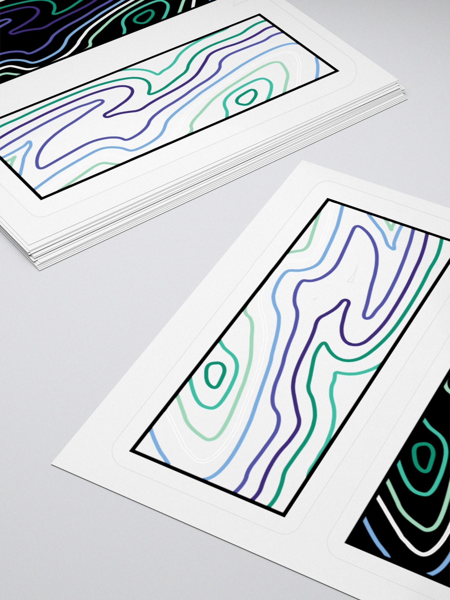 Topographic Pride- MLM sticker product image (4)