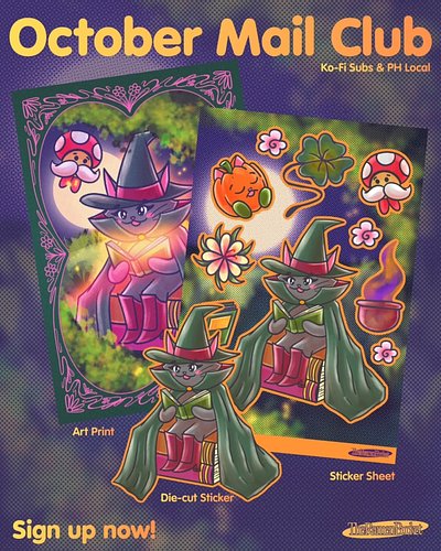 🎃 Prepare the spooky season with the visit of our good old friend, Karina the Witch Cat, together with her familiars: Mushy a...