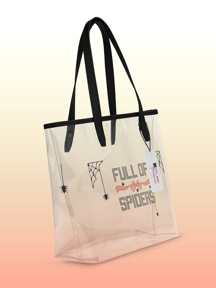 Full of Spiders clear tote product image (1)