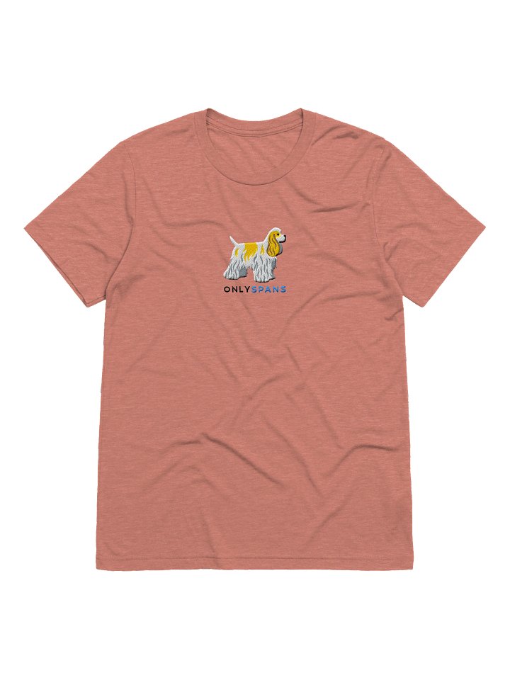 Only Spans T-Shirt(Embroidered) of an American Cocker Spaniel(Lemon & White) product image (2)