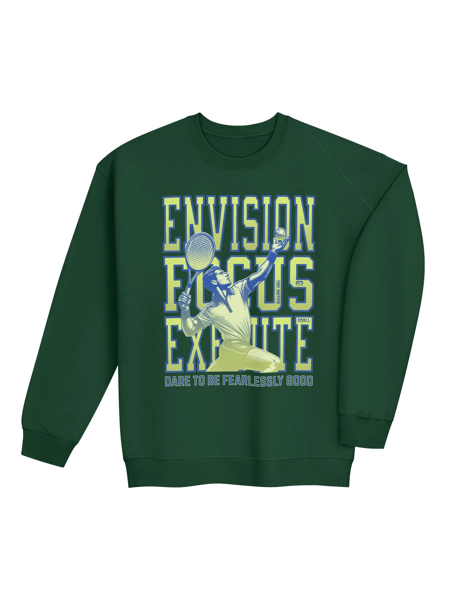 Envision Focus Execute! Gildan Sweatshirt_R3CVR.i by EQALL® Originals_Tennis product image (4)