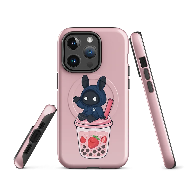 Poochoki Strawberry Bubble Tea MagSafe iPhone Case product image (1)