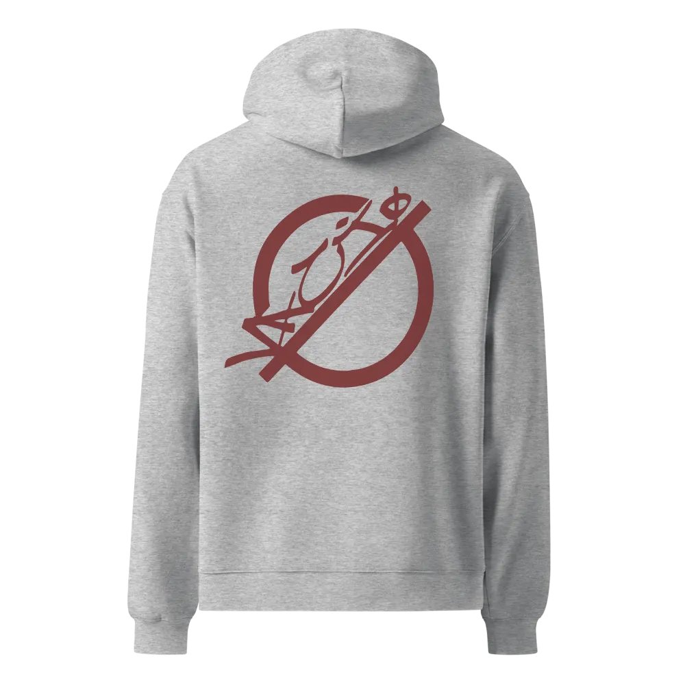 VACIO Grafitti {NULL} Logo Relaxed Fit Hoodie (RED) product image (1)