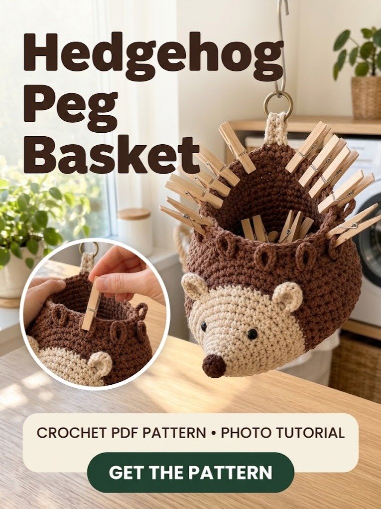 Hedgehog Tape Measure Crochet Pattern PDF product image (2)