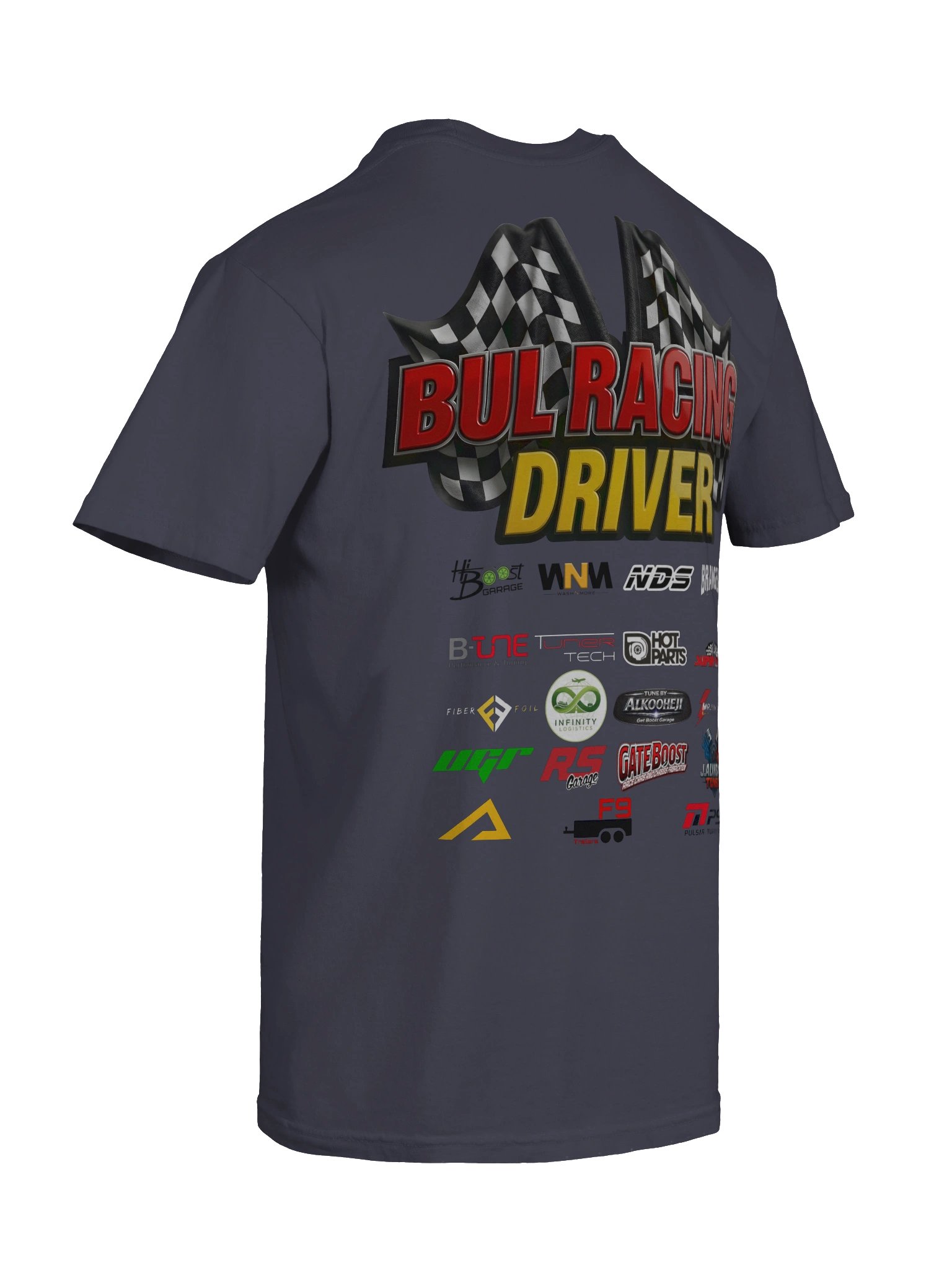 BULRACING driver -Dyed Heavyweight T-Shirt Team - Xv7Jz_OFRNQ