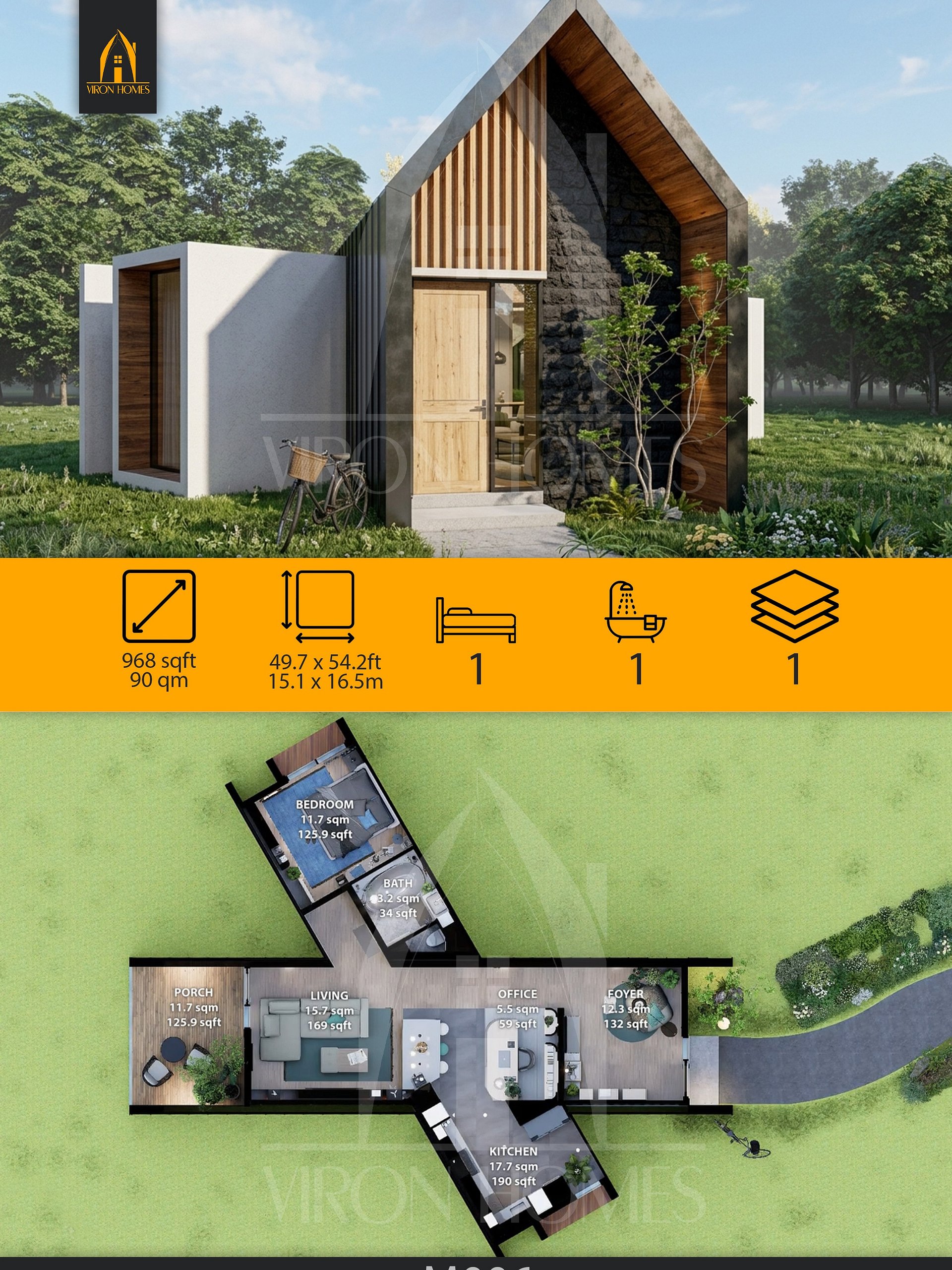 Modern House 006 [M006] - Drawings\Blueprints CAD + PDF - Metric + Imperial product image (4)