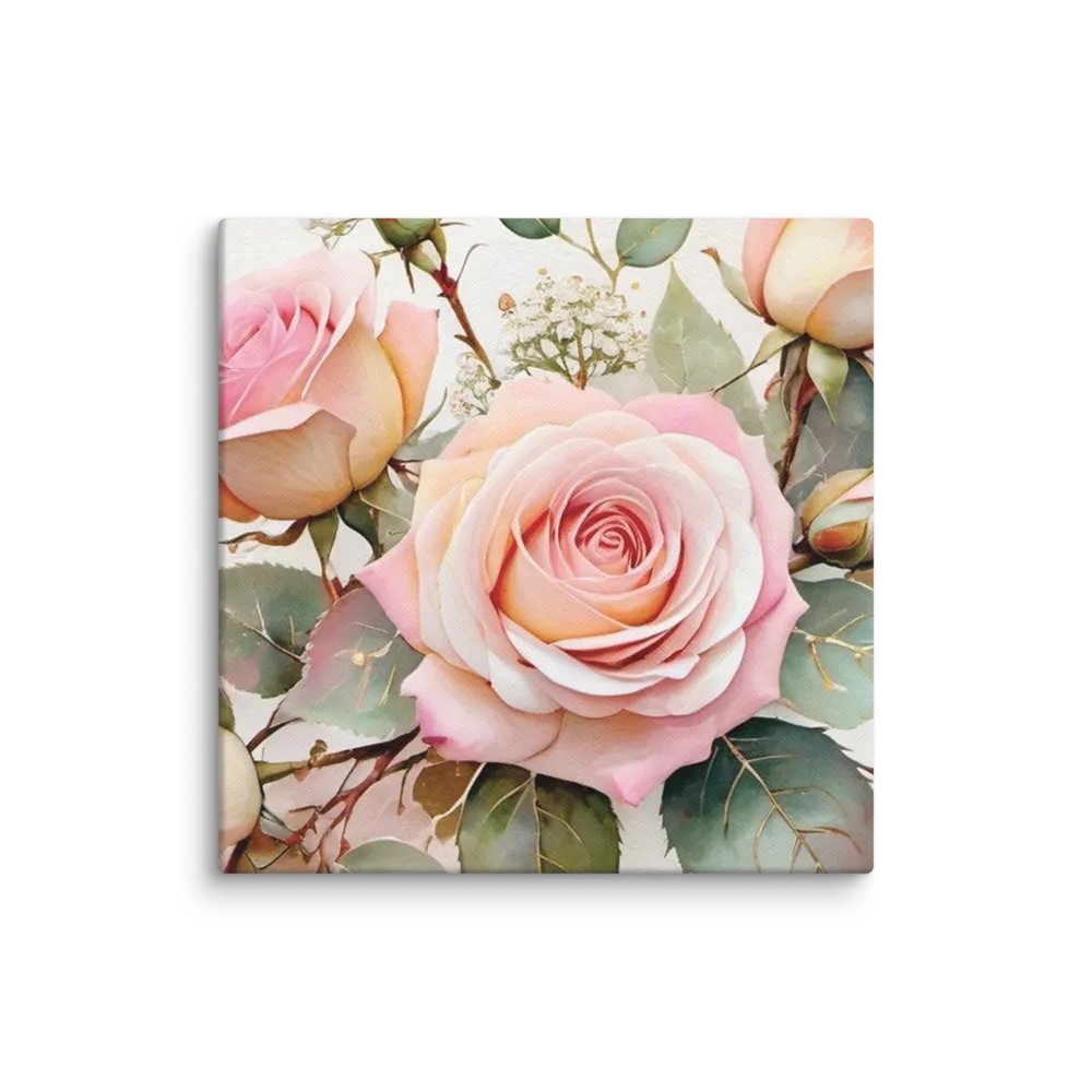 Golden Blush Bouquet Canvas product image (1)