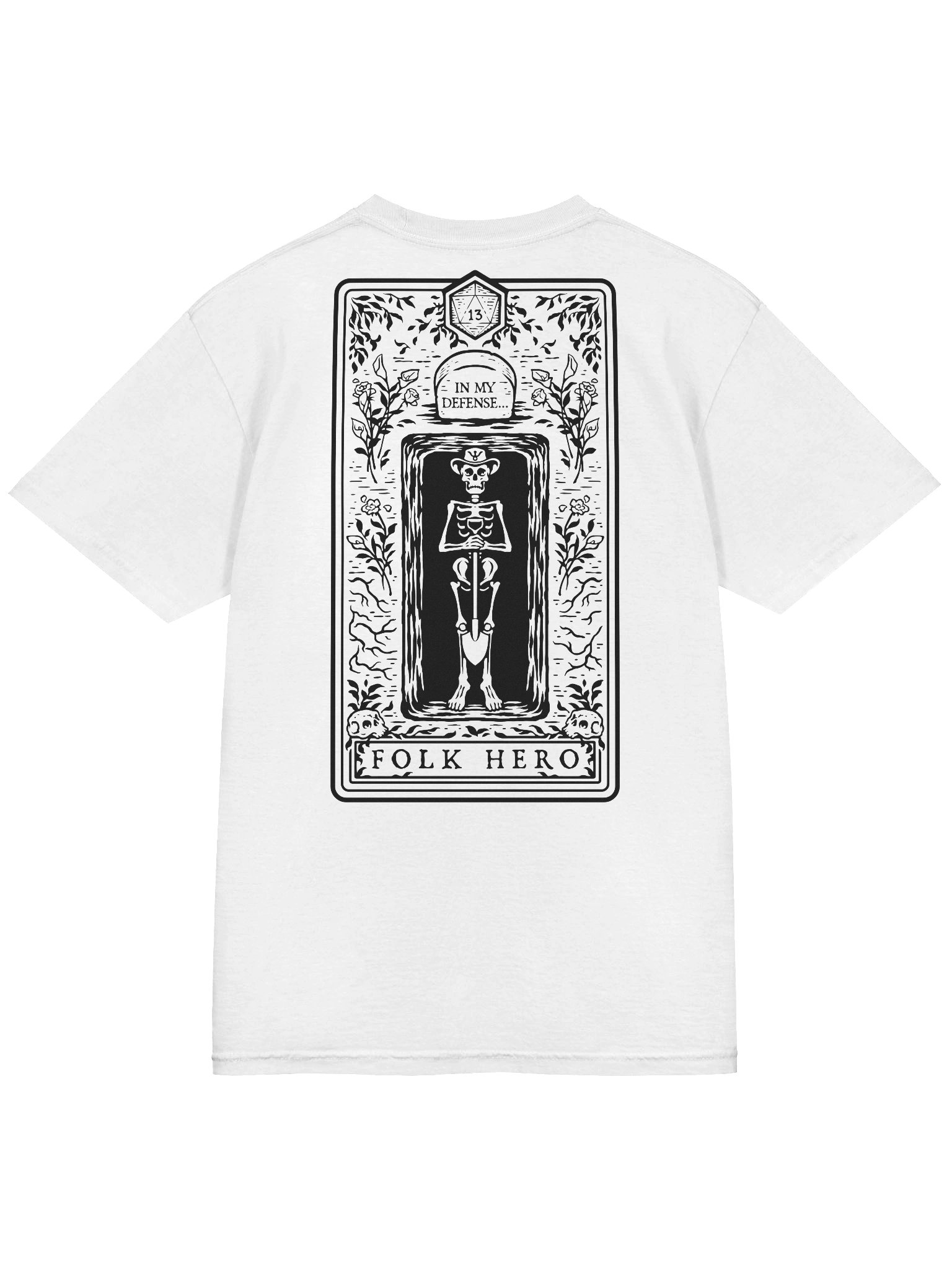 Disgraced Folk Hero (White T-Shirt) product image (6)