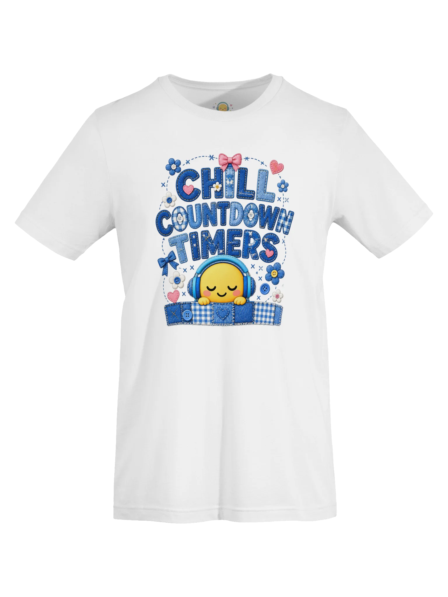 Chill Countdown Timers Denim Patchwork Shirt product image (5)
