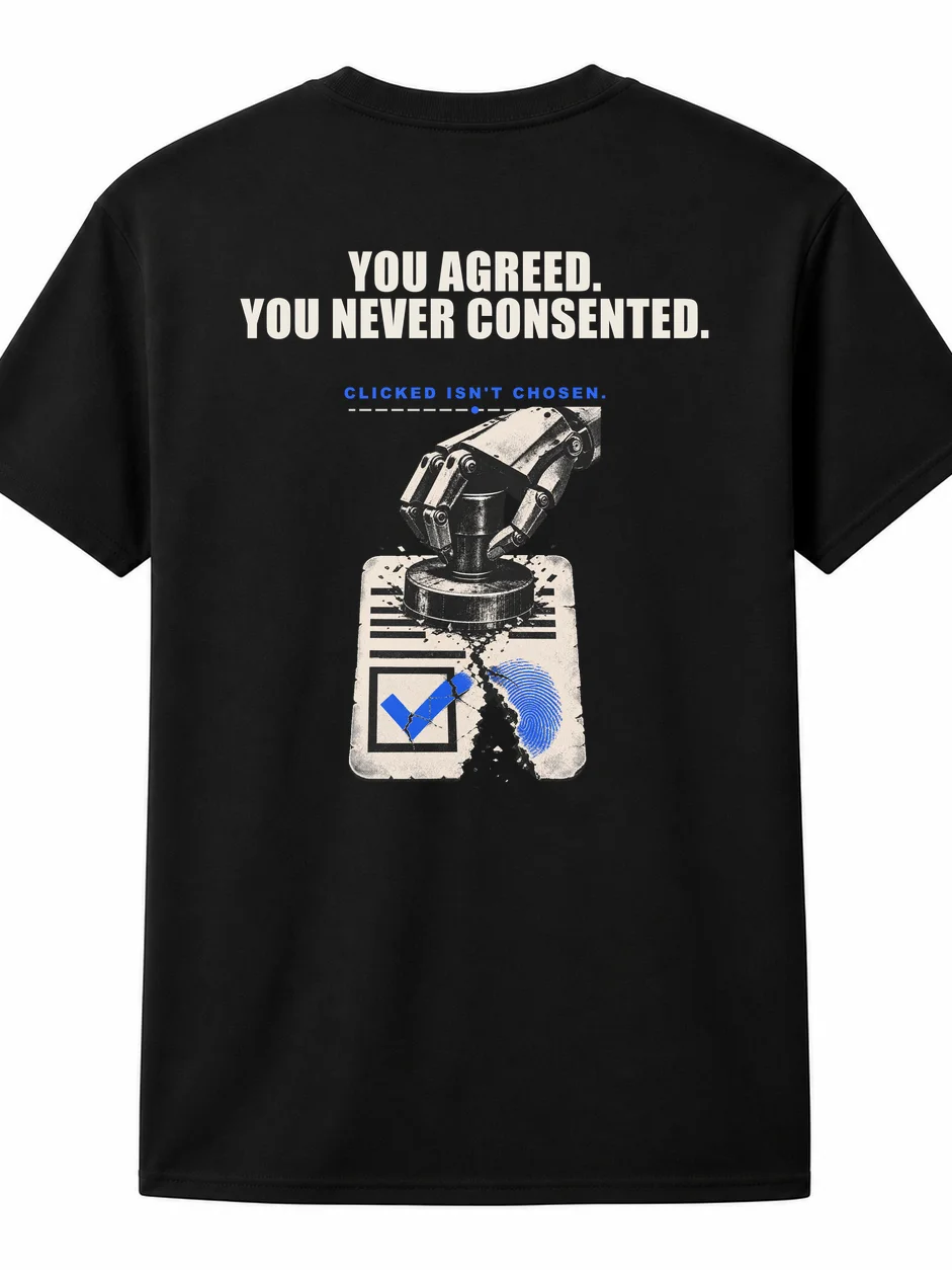 You Agreed. You Never Consented. Graphic Tee product image (1)