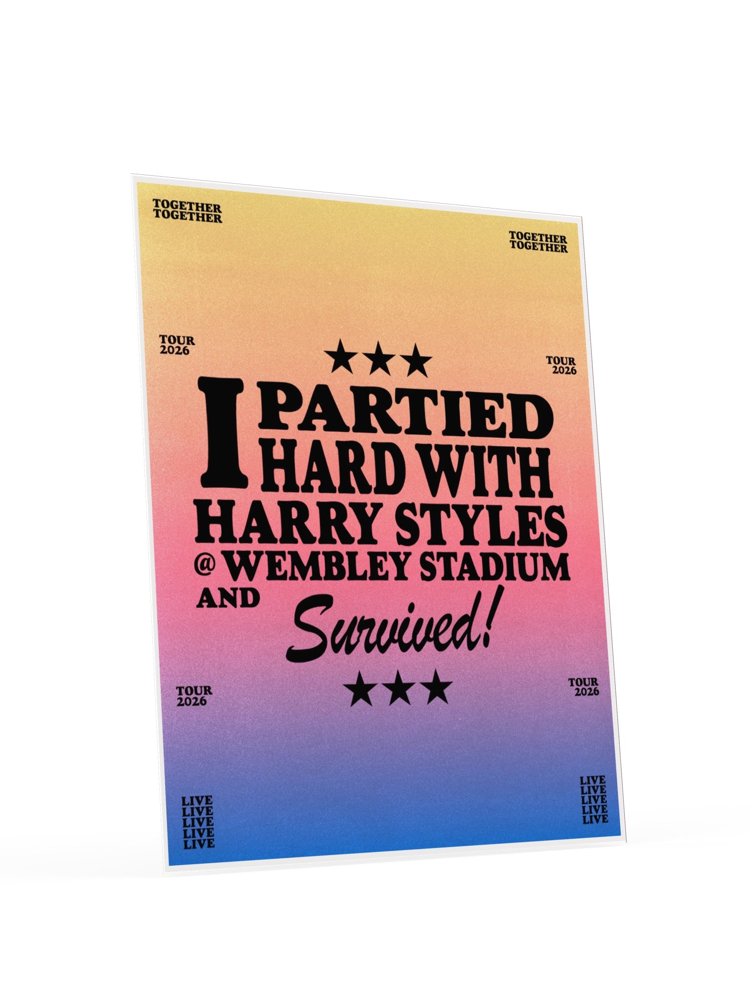 Partied Hard London Poster product image (4)