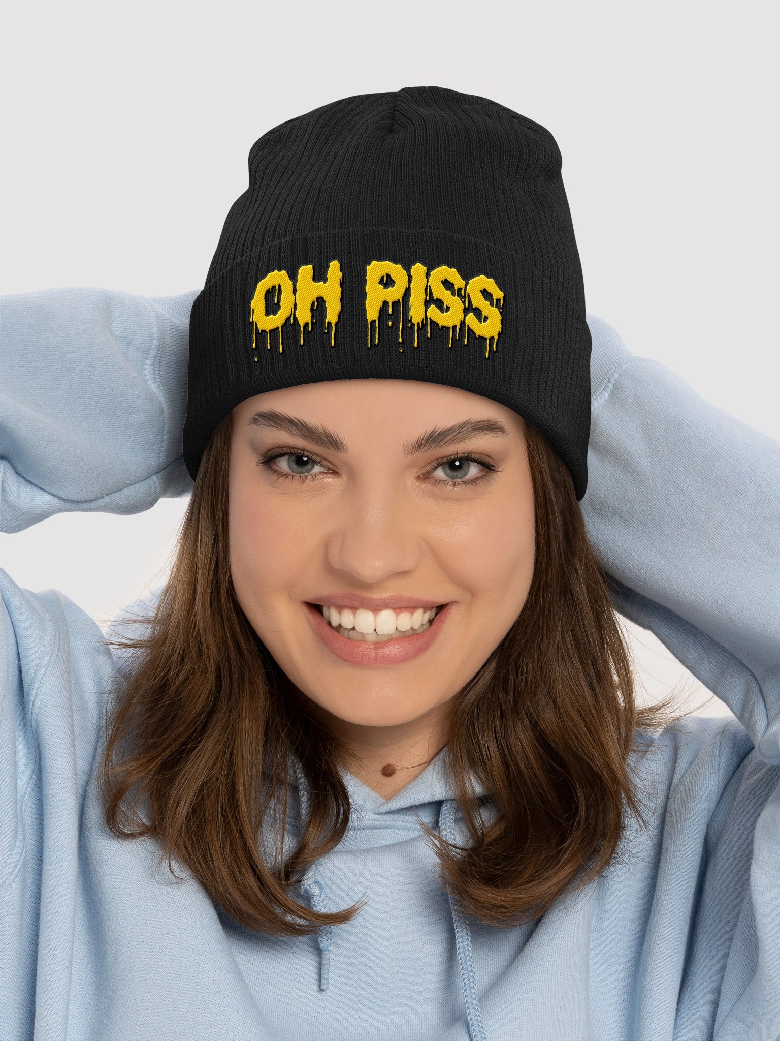 Oh Piss Ribbed Beanie product image (40)
