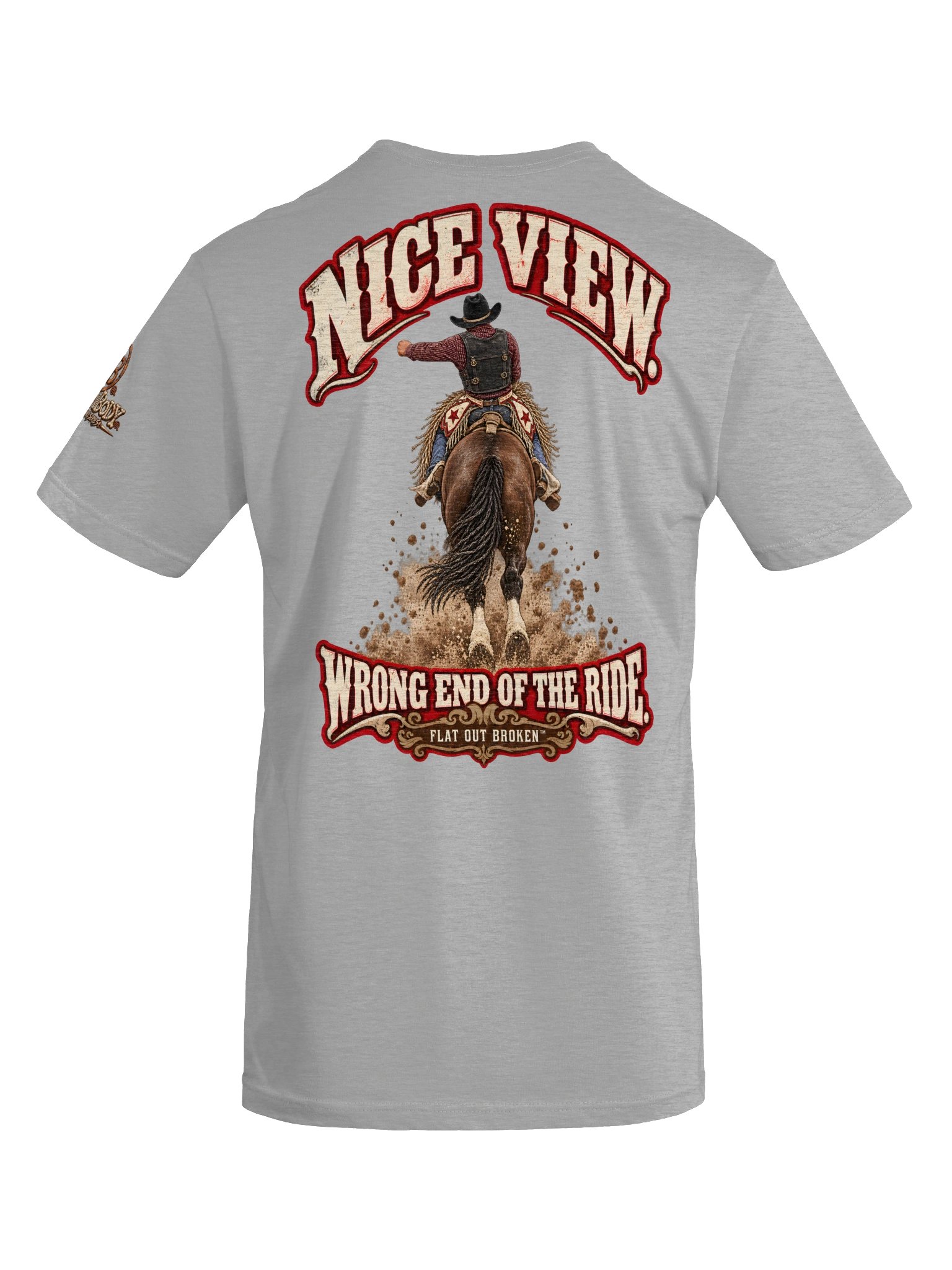 Bareback Bronc Riding Shirt — Mark Out Rodeo Tee | Broken Roughstock™ product image (9)