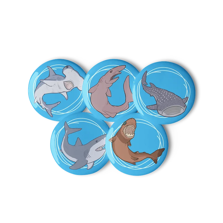 Shark Pins - set 1 product image (2)