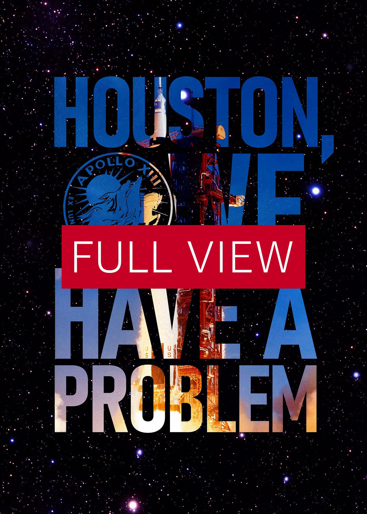 Houston, we have a problem / NASA, Apollo missions, Moon — space poster, science poster, space art, space collage product image (3)